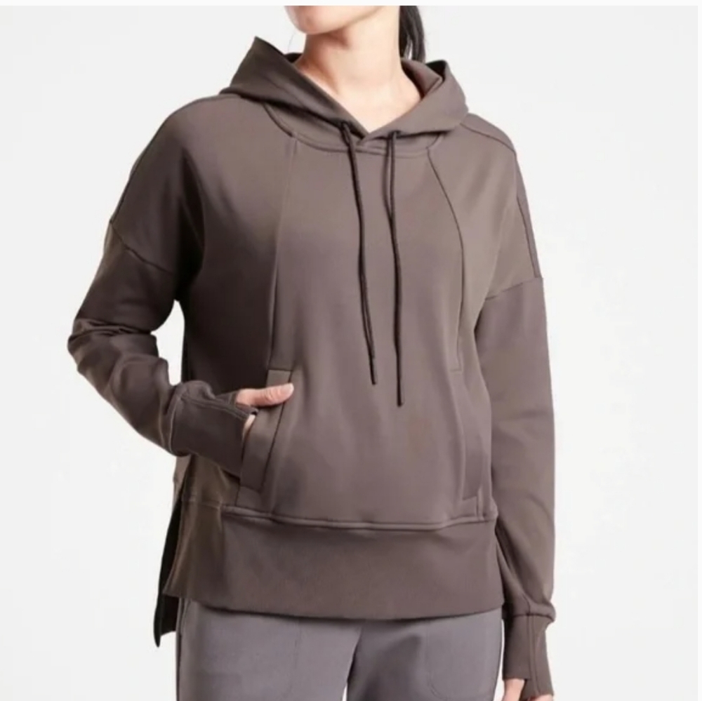 Athleta Mission Hoodie in Shale